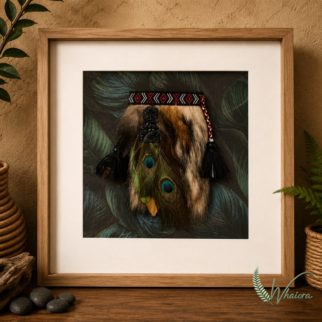 Framed Tiki Korowai