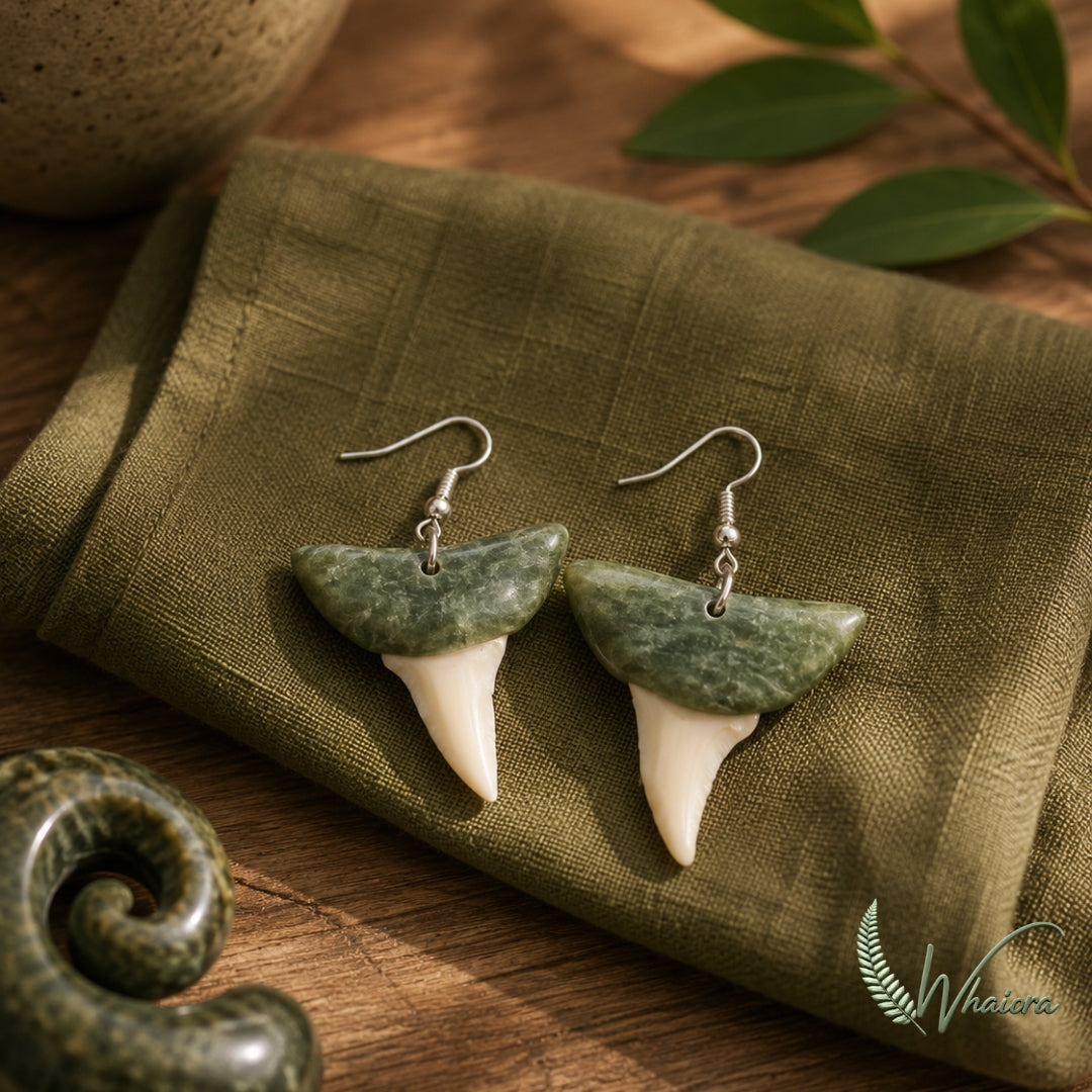 Mako and Pounamu Tooth