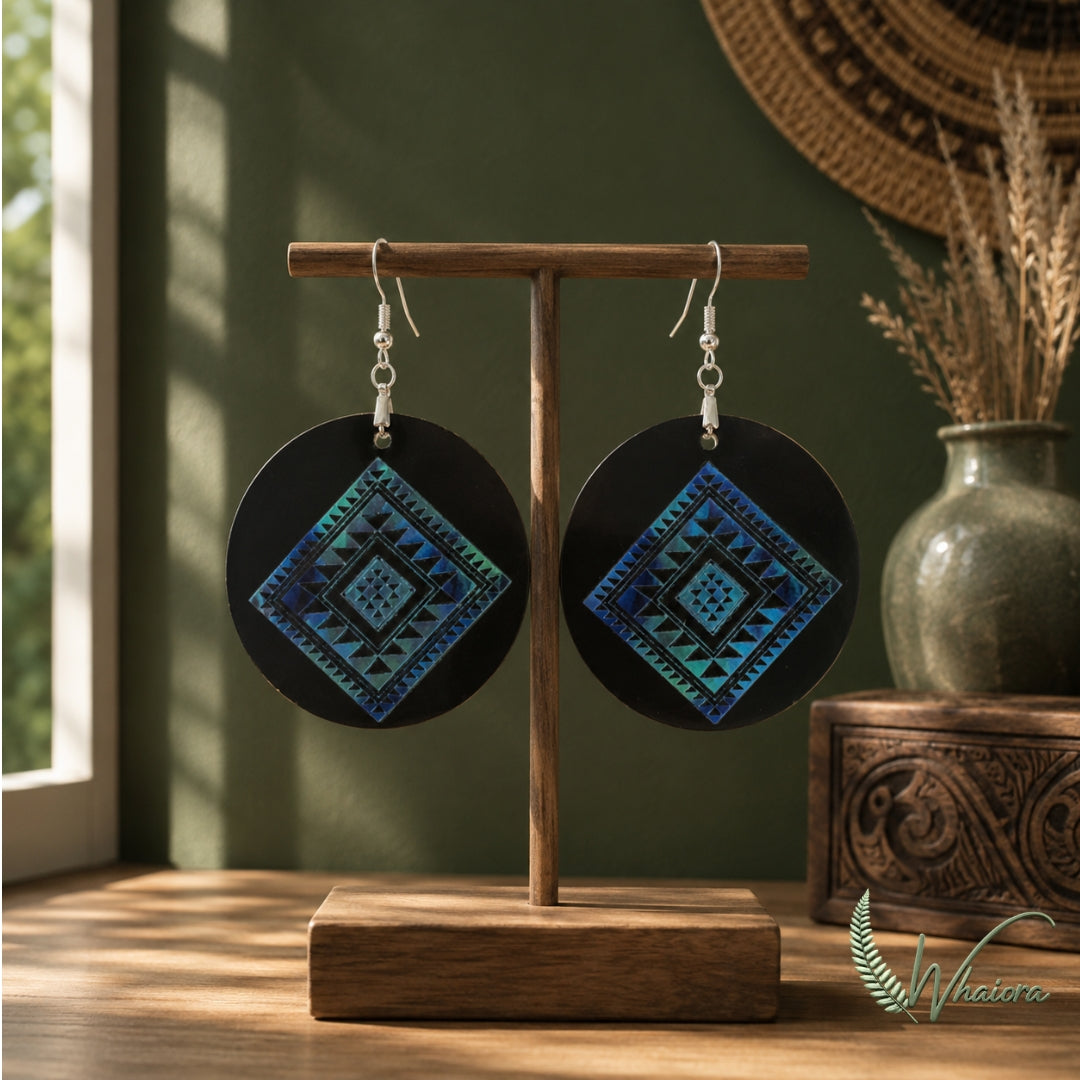 Paua Resin Earrings