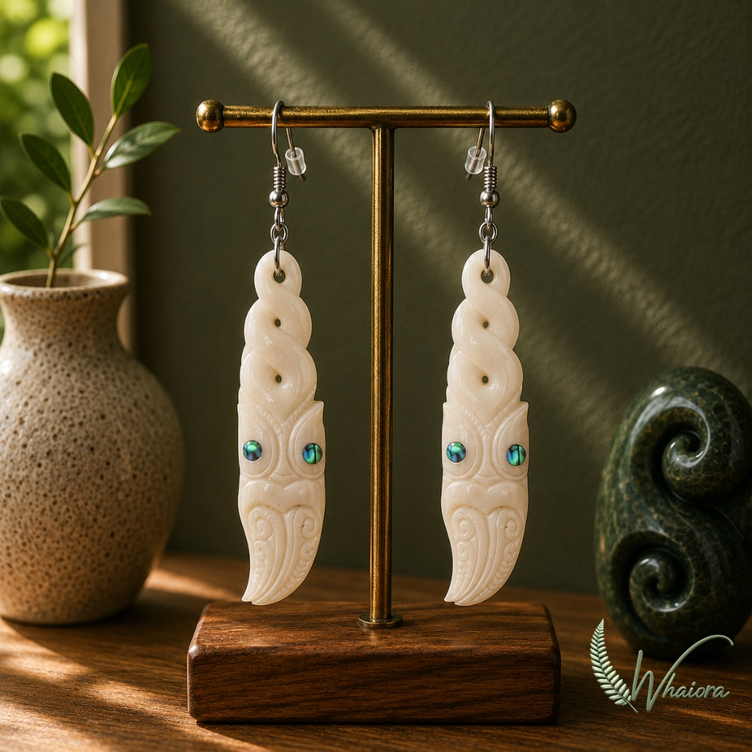 Beef Bone Earring