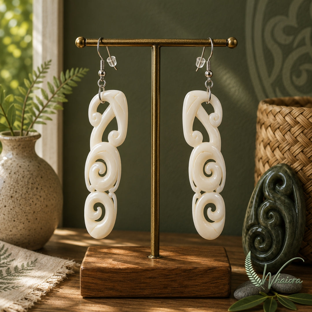 Beef Bone Earring