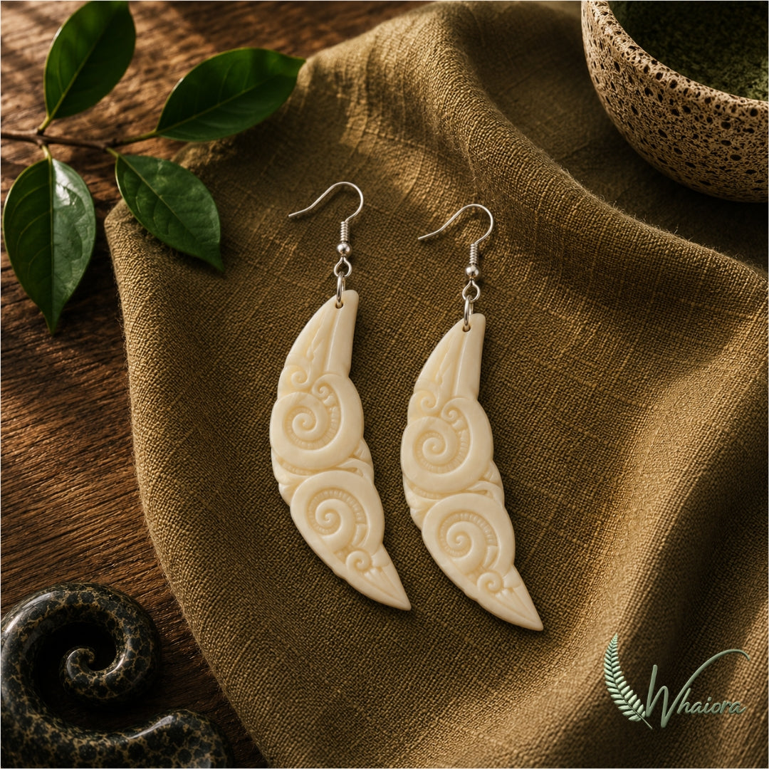 Beef Bone Earring