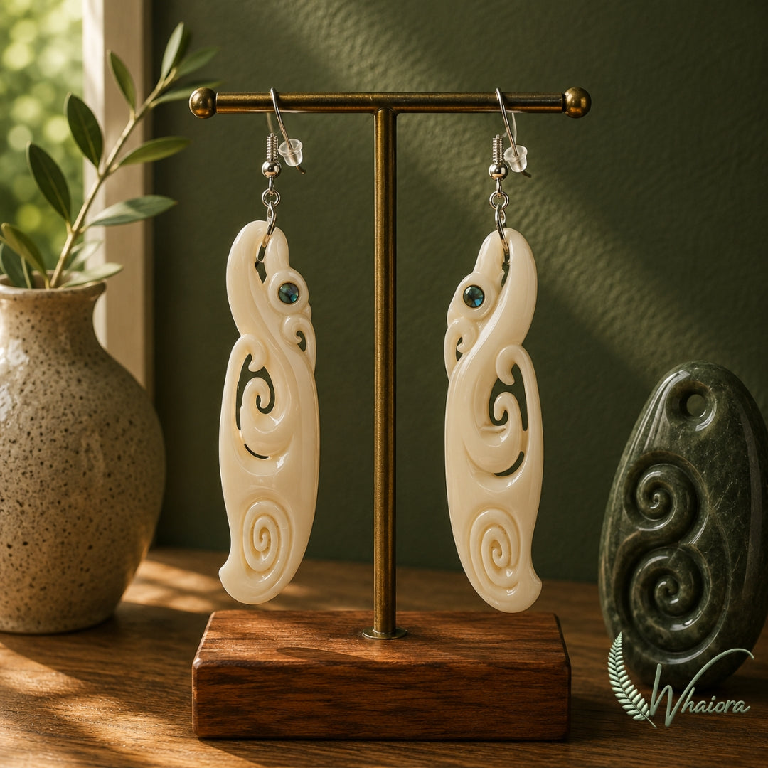 Beef Bone Earring