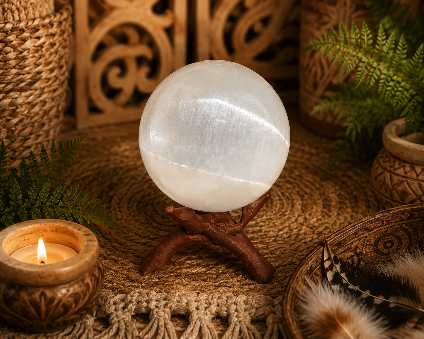 Selenite Sphere